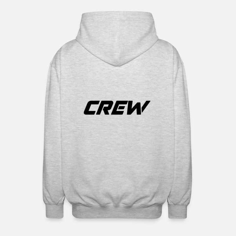 crew - Unisex Kapuzenjacke - Hellgrau meliert