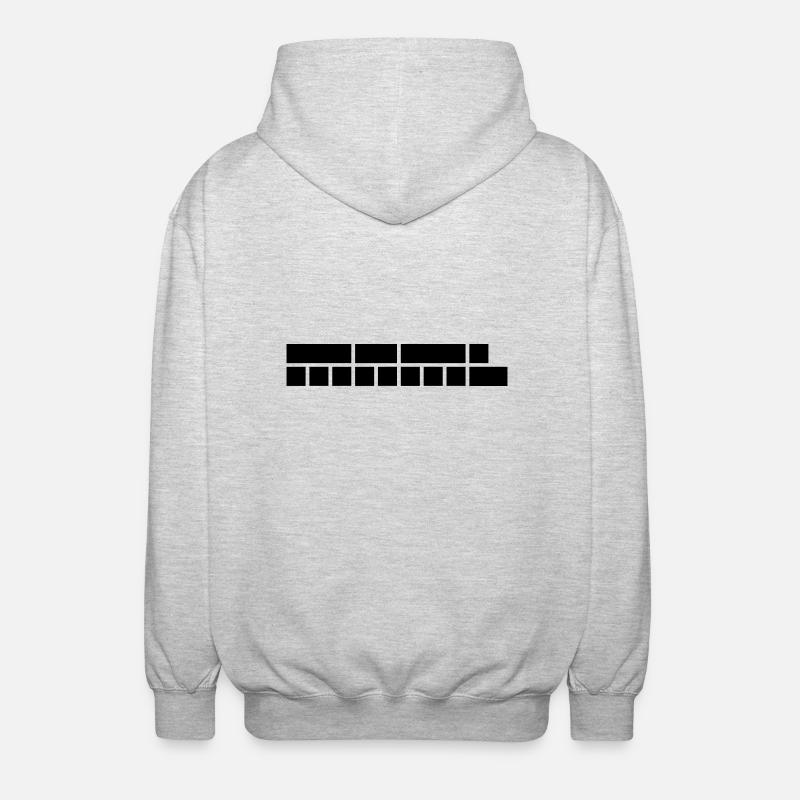 Minimal | bold:51 - Unisex Kapuzenjacke - Hellgrau meliert