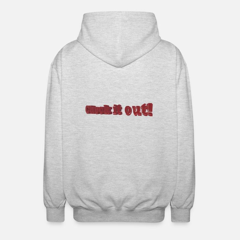 Check it out - Unisex Kapuzenjacke - Hellgrau meliert