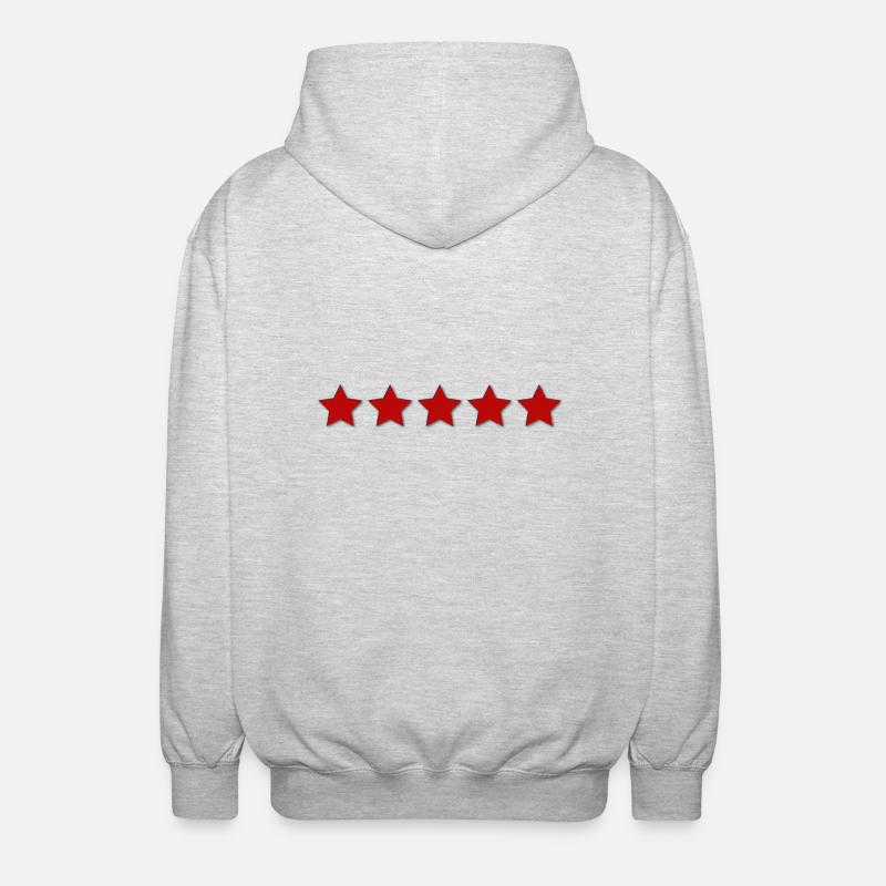 5 sterne - Unisex Kapuzenjacke - Hellgrau meliert