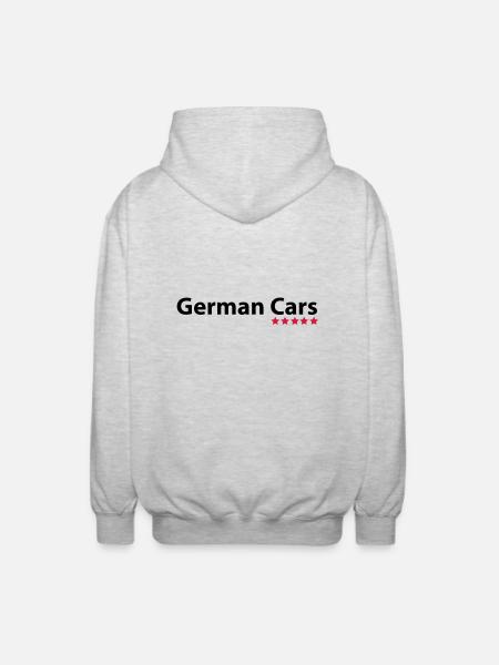 German Cars - Unisex Hooded Jacket - light heather grey