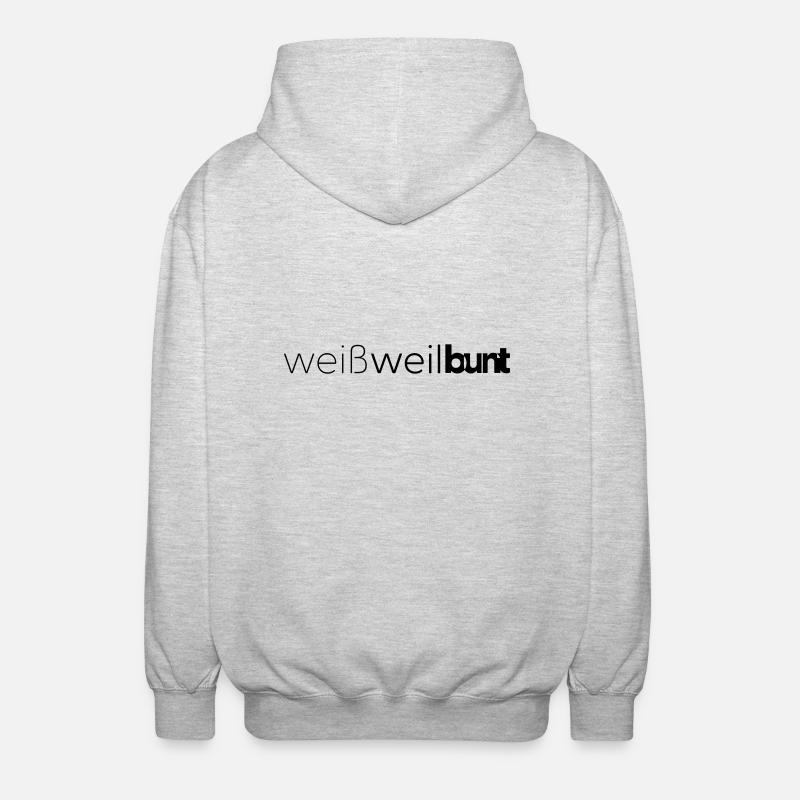 Couleur préférée : Blanc - Veste à capuche unisexe - gris clair chiné