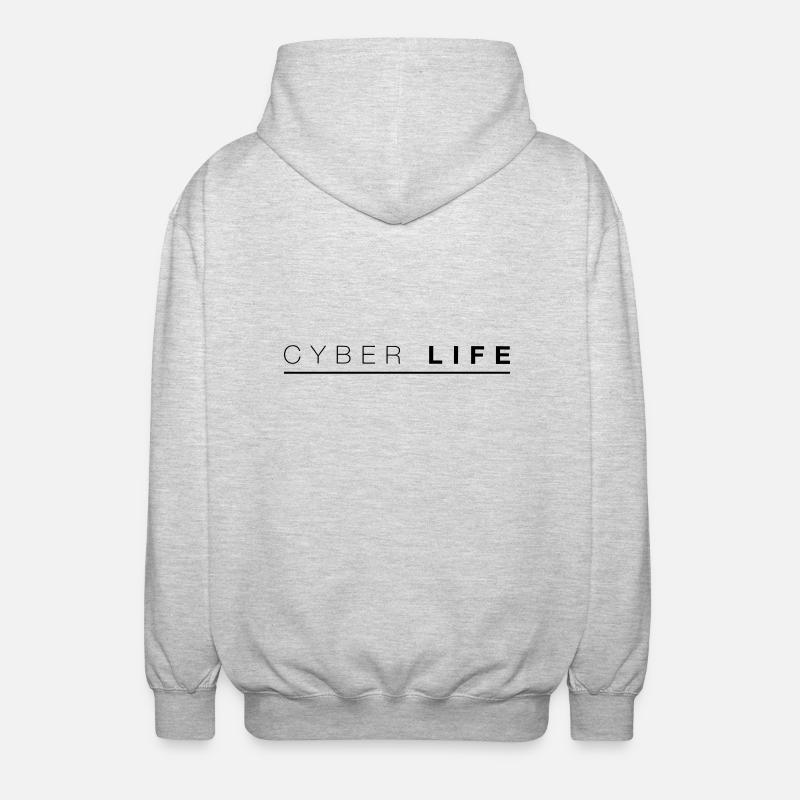 CYBERLIFE_2 - Unisex Kapuzenjacke - Hellgrau meliert