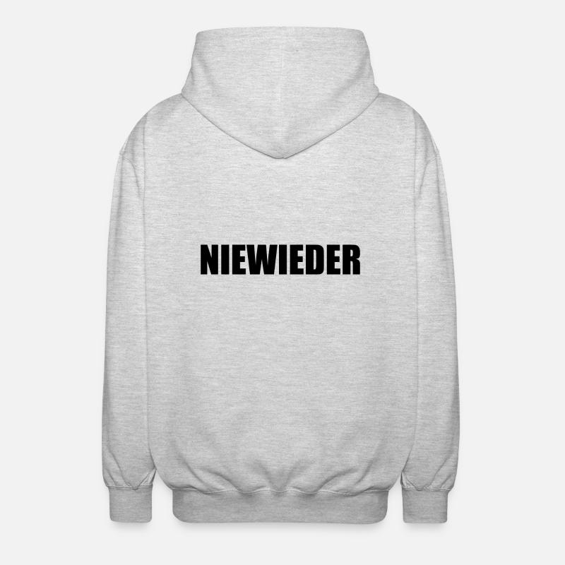 Niewieder - Unisex Kapuzenjacke - Hellgrau meliert