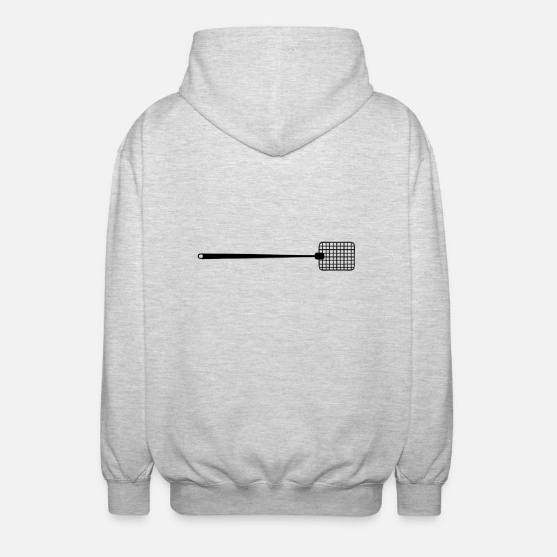 Fliegenklatsche - Unisex Kapuzenjacke - Hellgrau meliert