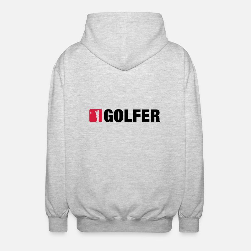 golf__2__f2 - Unisex Hooded Jacket - light heather grey