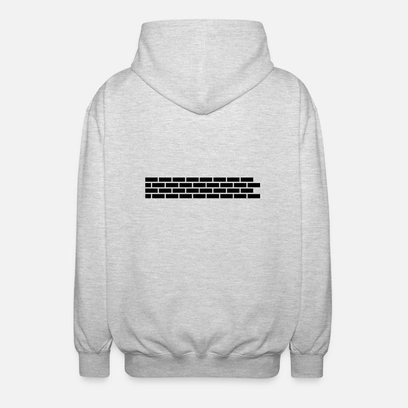 mauer__f1 - Unisex Hooded Jacket - light heather grey