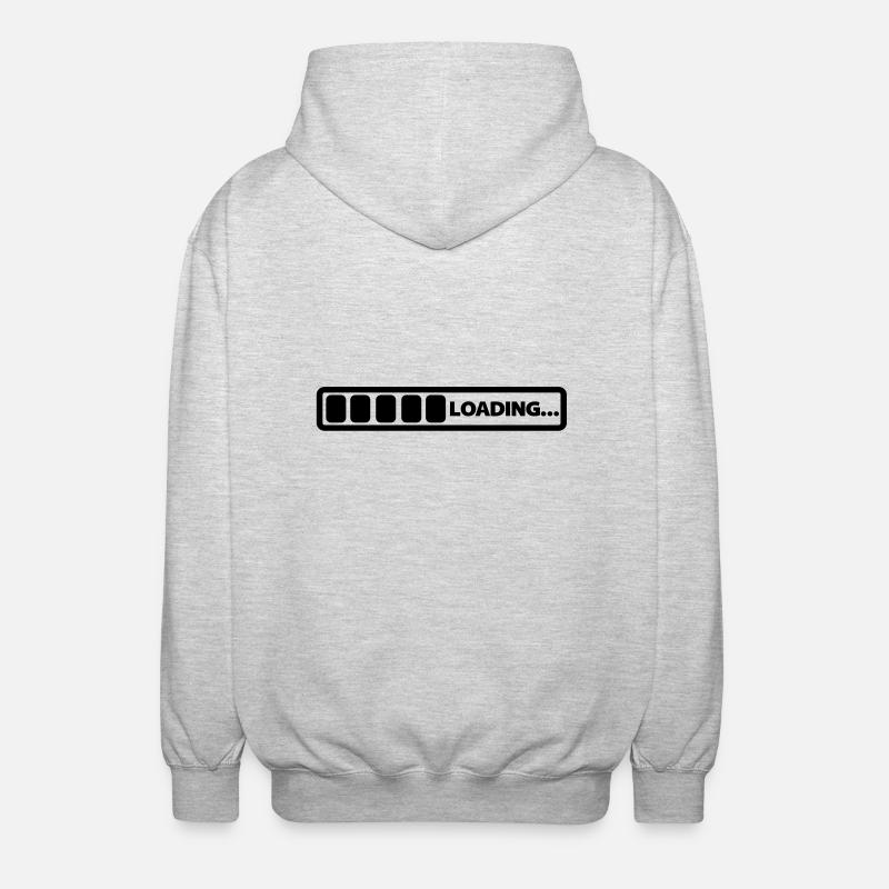 loading - Unisex Hooded Jacket - light heather grey