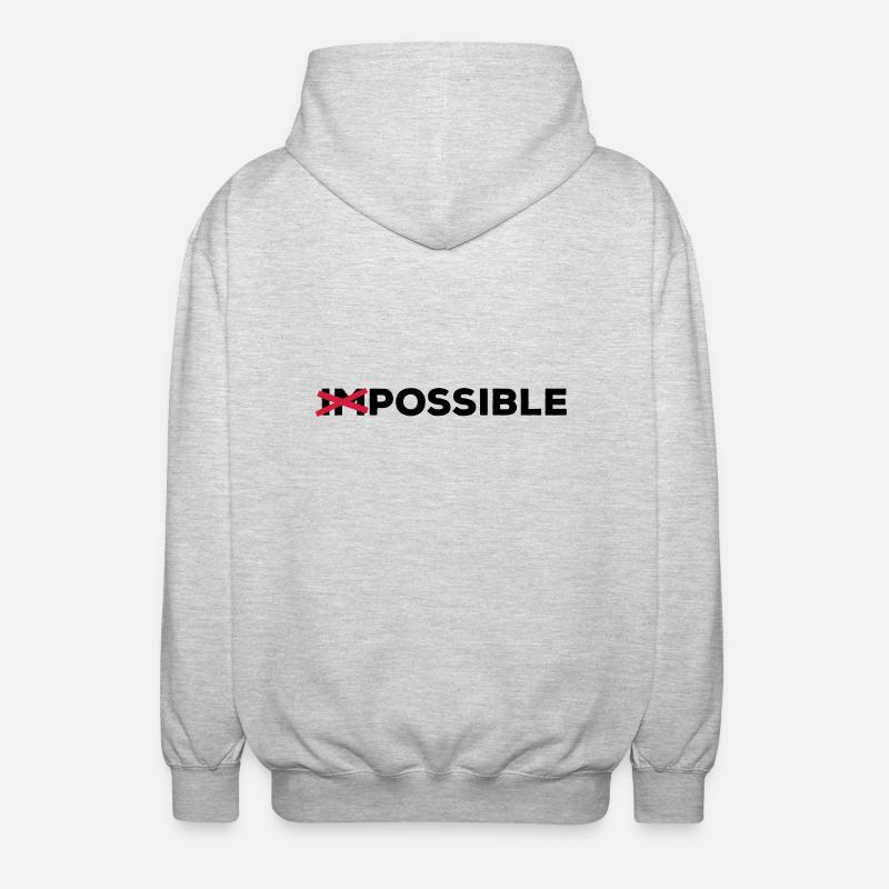 Possible possible feasible solution - Unisex Hooded Jacket - light heather grey