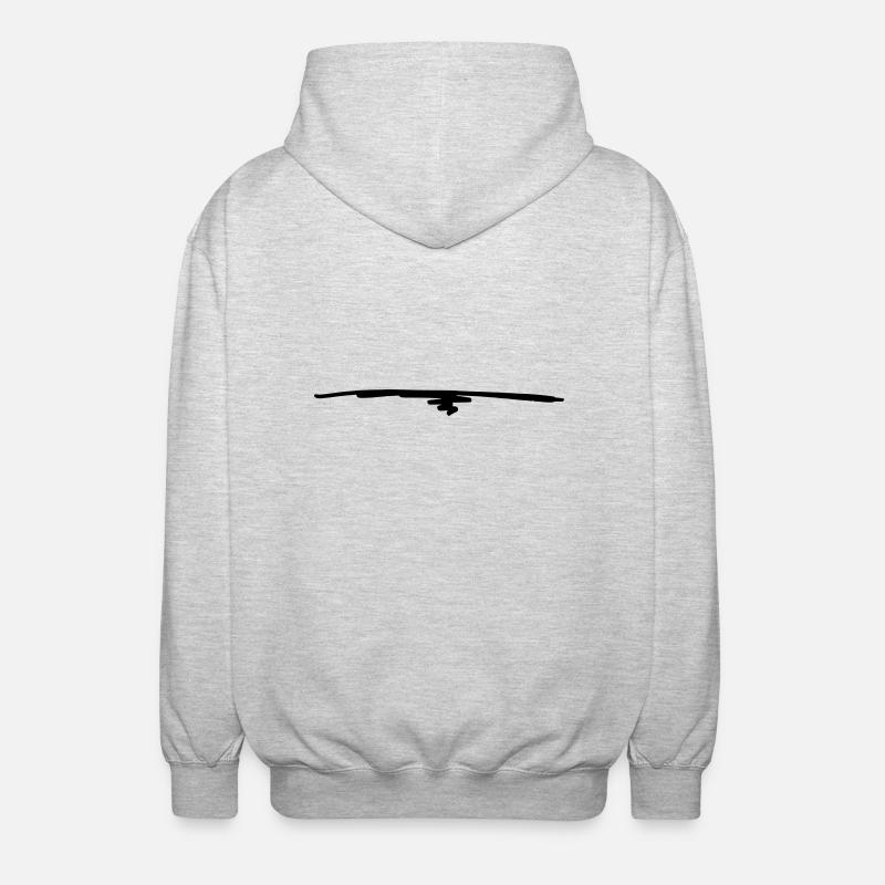 Unterstrich - Unisex Kapuzenjacke - Hellgrau meliert