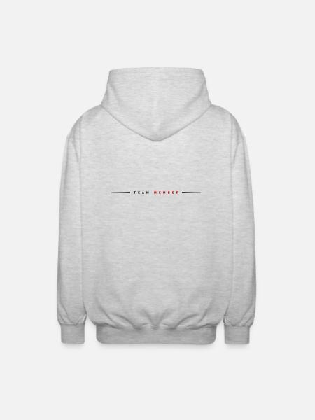 Team Mitglied - Unisex Kapuzenjacke - Hellgrau meliert