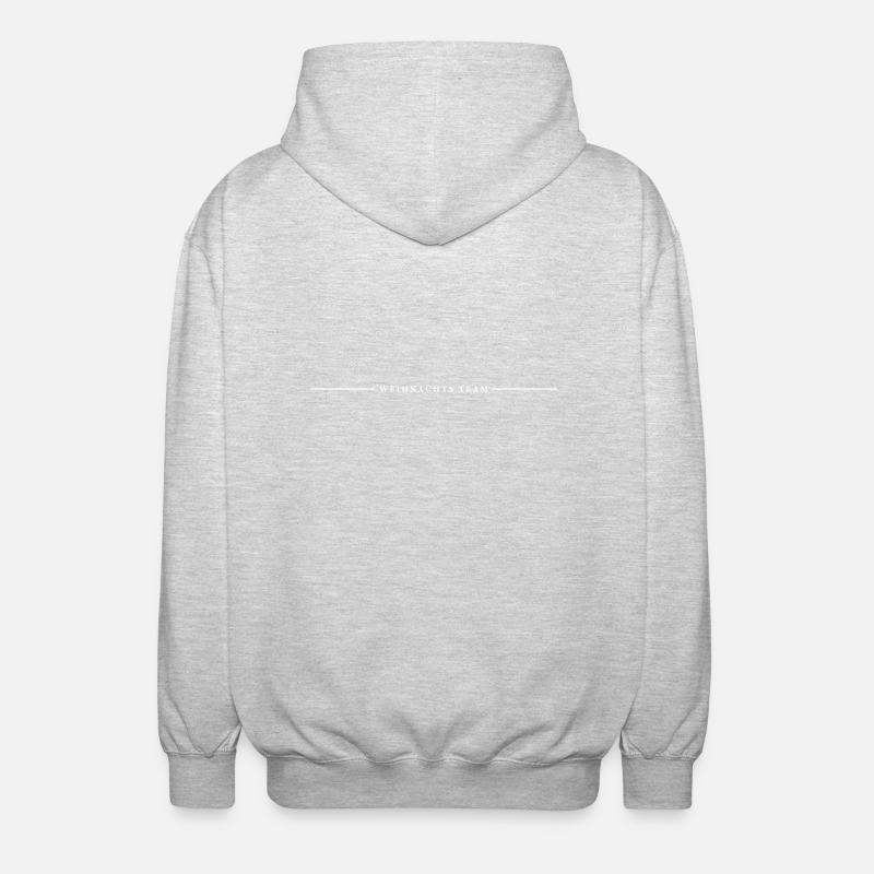 Équipe de Noël Noë - Veste à capuche unisexe - gris clair chiné