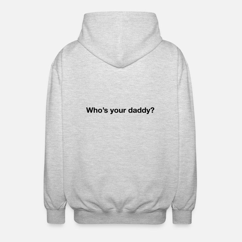 Who's your daddy? - Unisex Kapuzenjacke - Hellgrau meliert