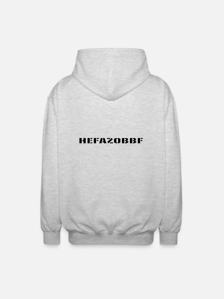 fellforst_hefazobbf - Unisex Kapuzenjacke - Hellgrau meliert