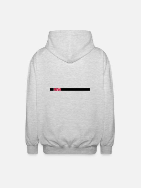 Équipe - Veste à capuche unisexe - gris clair chiné