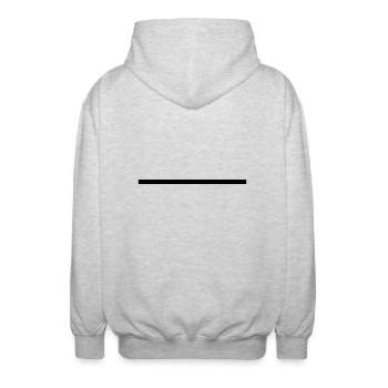 Straight Forward - Unisex Kapuzenjacke - Hellgrau meliert - Hinten - AI Model Male 185 light (185cm)