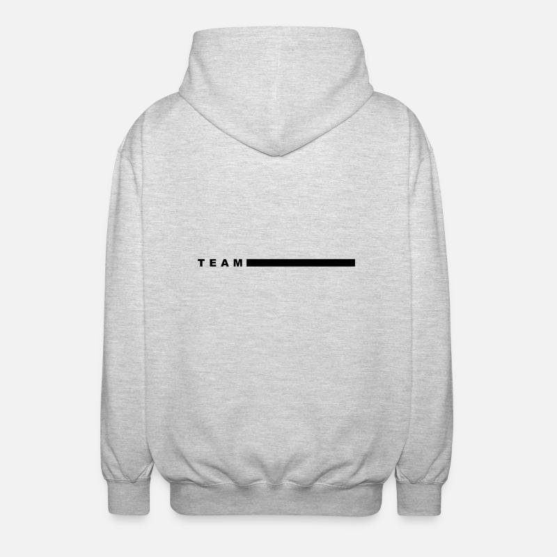Équipe - Veste à capuche unisexe - gris clair chiné