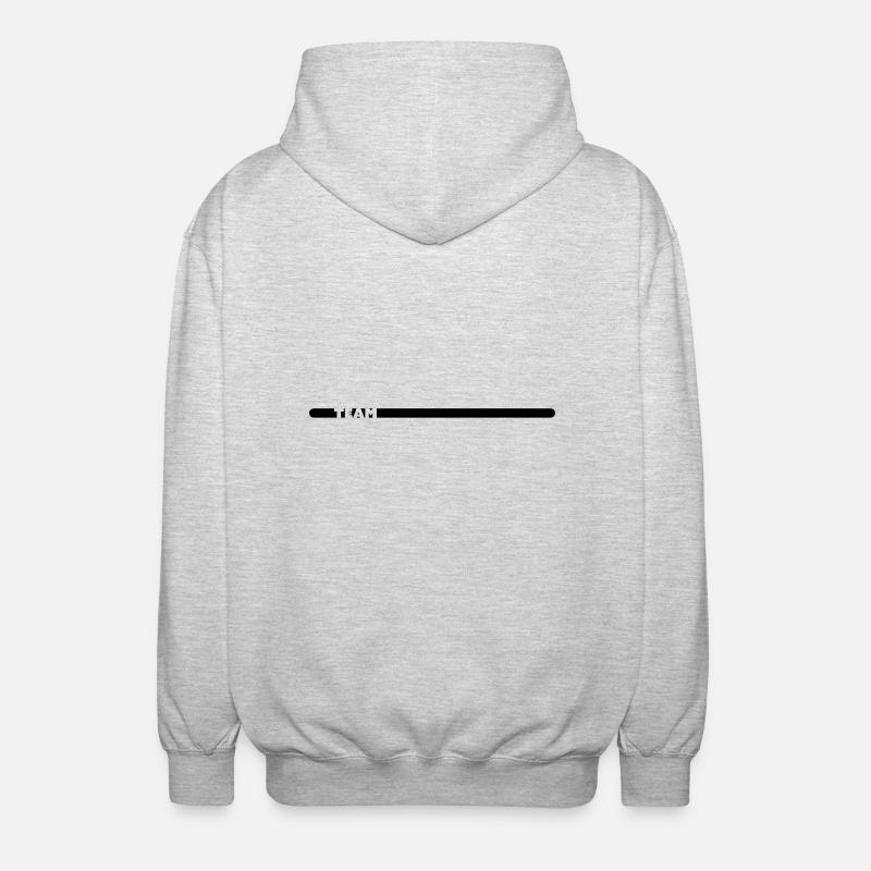 TEAM - Veste à capuche unisexe - gris clair chiné