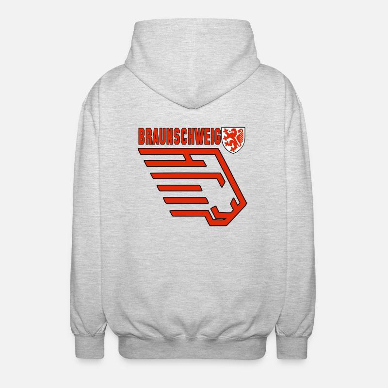 Braunschweig - Unisex Kapuzenjacke - Hellgrau meliert