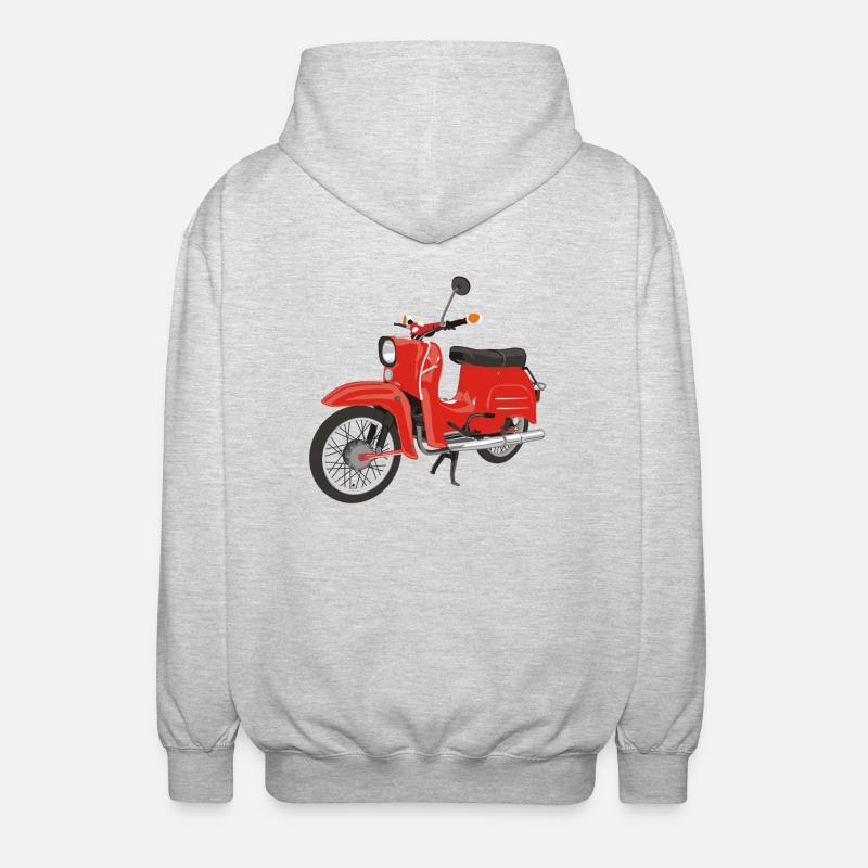 Simson Schwalbe - Unisex Kapuzenjacke - Hellgrau meliert