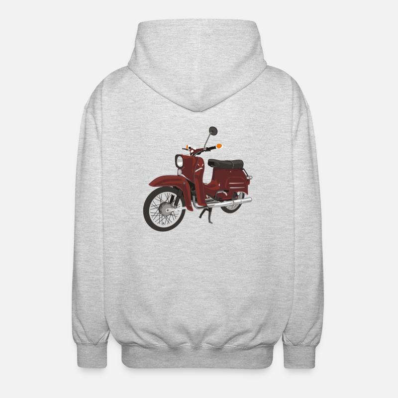 Simson Schwalbe - Unisex Kapuzenjacke - Hellgrau meliert