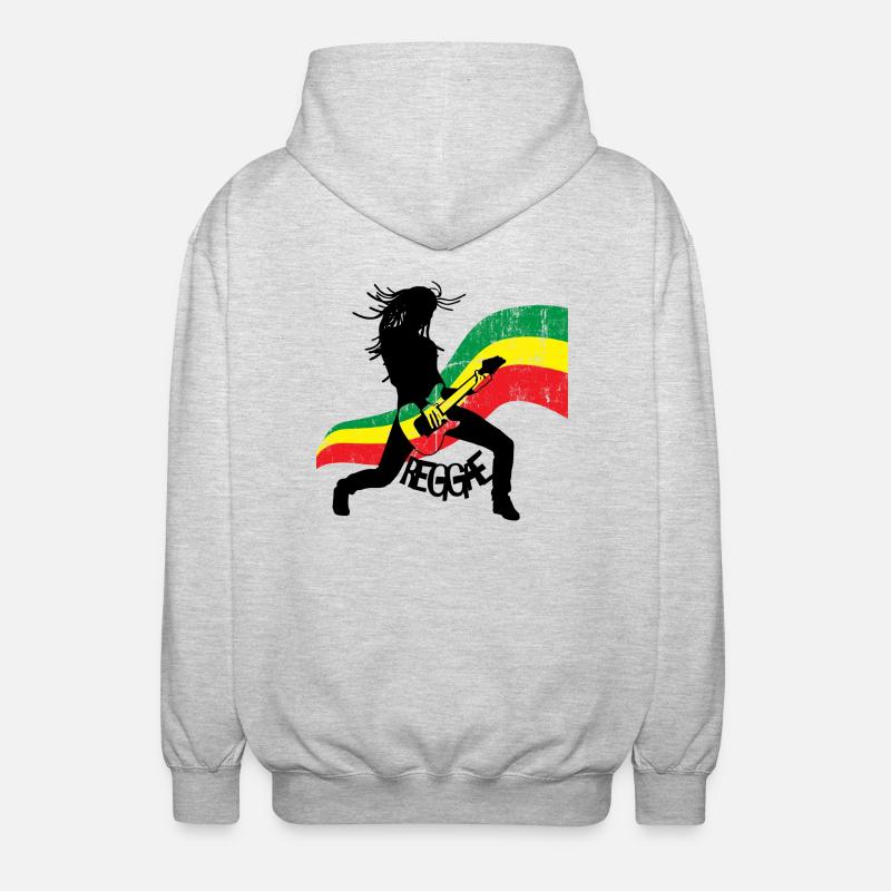 Reggae - Veste à capuche unisexe - gris clair chiné