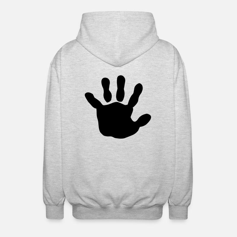 Bébé main - Veste à capuche unisexe - gris clair chiné