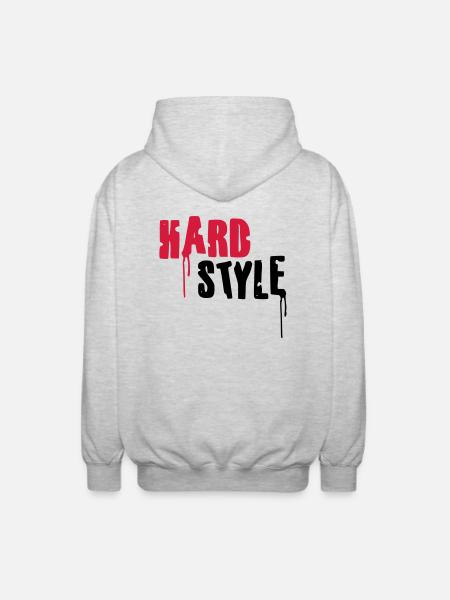 Hardstyle - Unisex Hooded Jacket - light heather grey