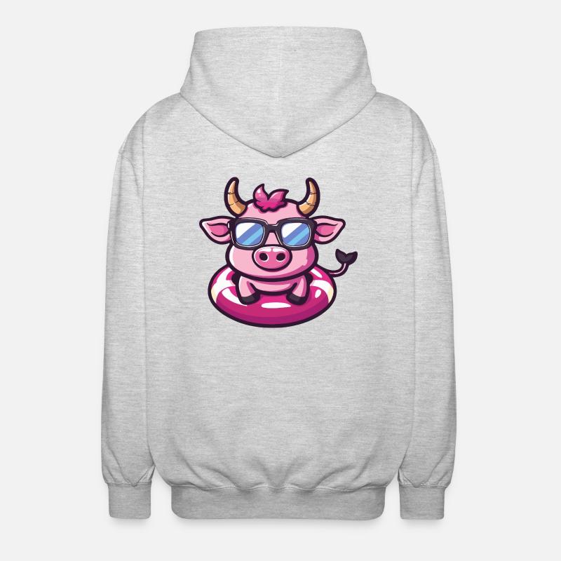 Taurus Bande dessinée Cool - Veste à capuche unisexe - gris clair chiné