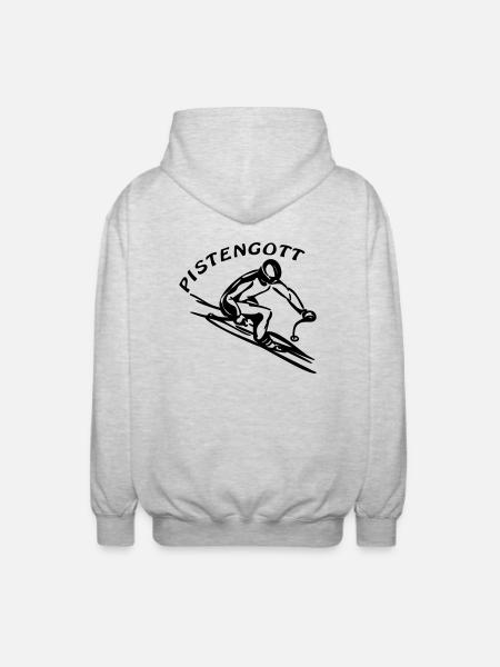 Pistengott (1) einfarbig - Unisex Kapuzenjacke - Hellgrau meliert