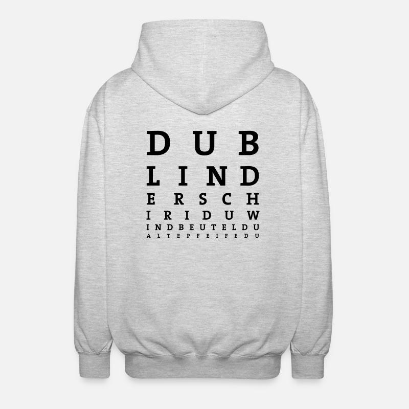 Referee eye test - Unisex Hooded Jacket - light heather grey