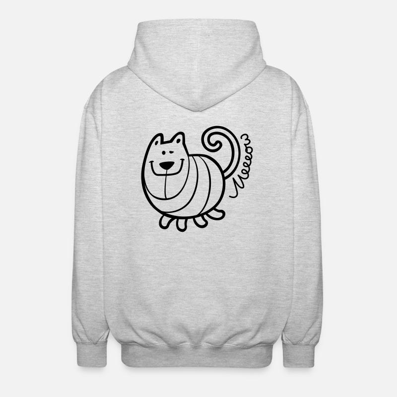 Mimi Meeow - Veste à capuche unisexe - gris clair chiné