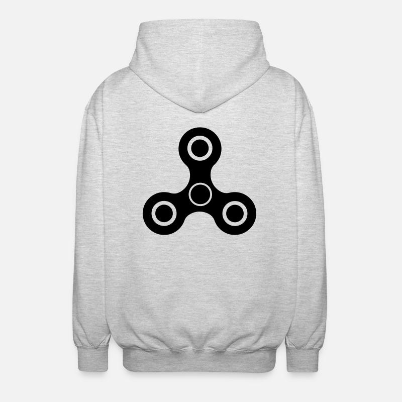 fidget spinner - Unisex Hooded Jacket - light heather grey