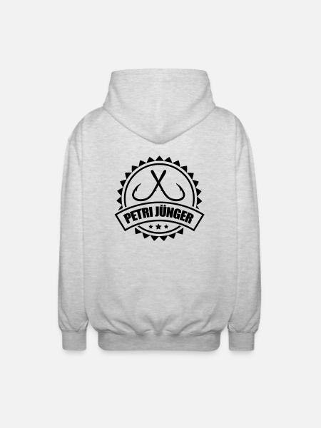 petrijünger - Unisex Kapuzenjacke - Hellgrau meliert