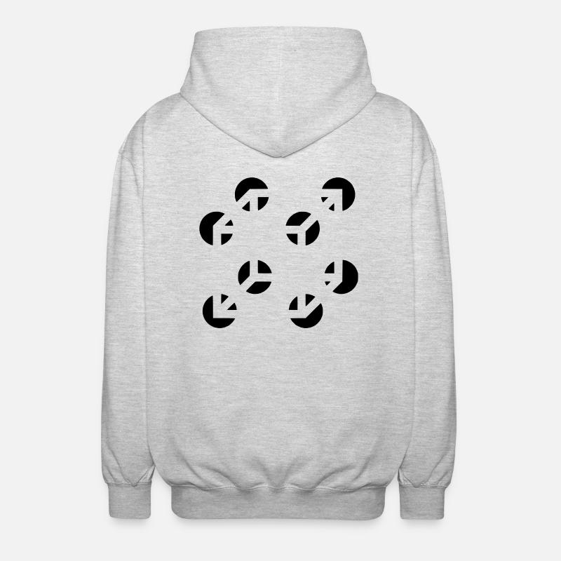 cube - Unisex Hooded Jacket - light heather grey