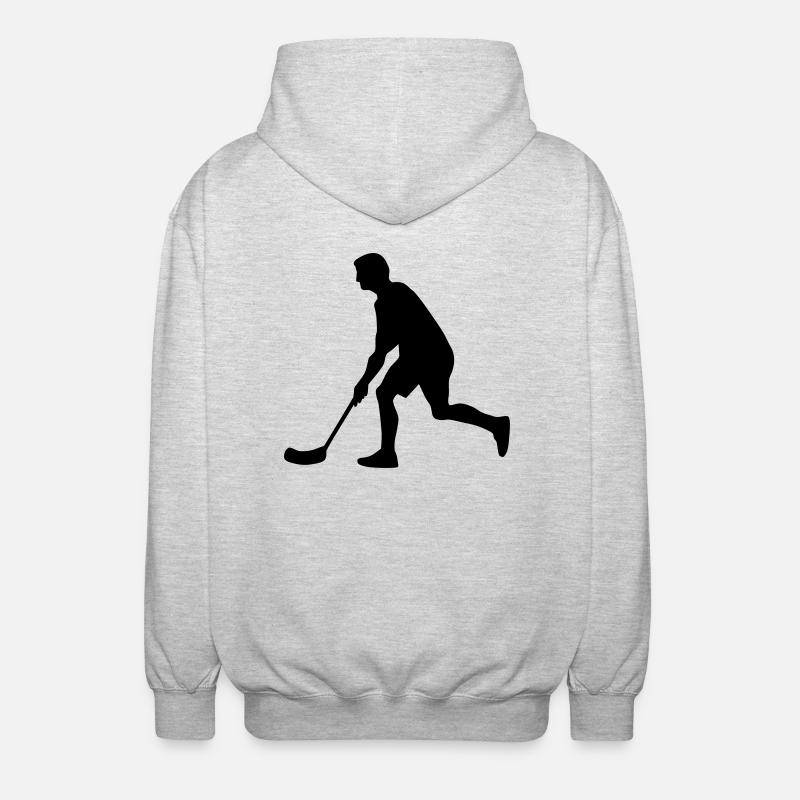 Floorball - Veste à capuche unisexe - gris clair chiné