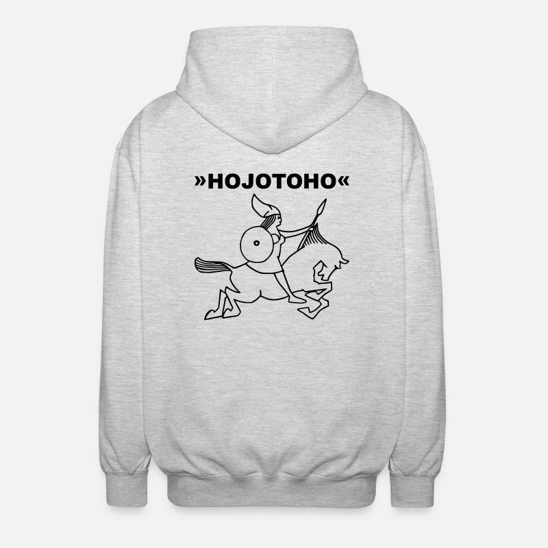 Walküre HOJOTOHO - Unisex Kapuzenjacke - Hellgrau meliert