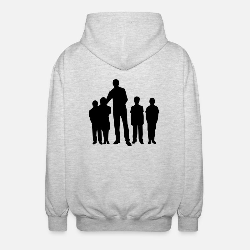 Erzieher - Unisex Kapuzenjacke - Hellgrau meliert