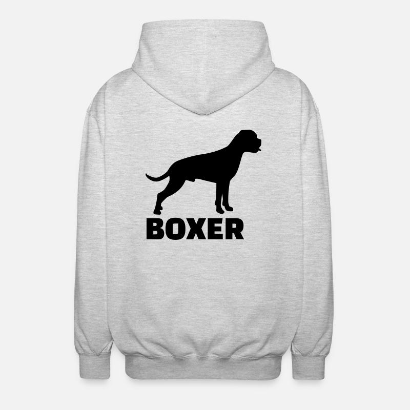 Boxer - Veste à capuche unisexe - gris clair chiné