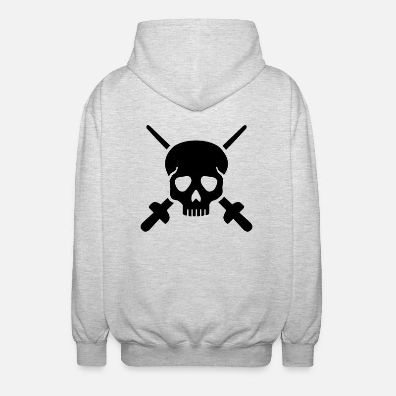 Fechten - Unisex Kapuzenjacke - Hellgrau meliert