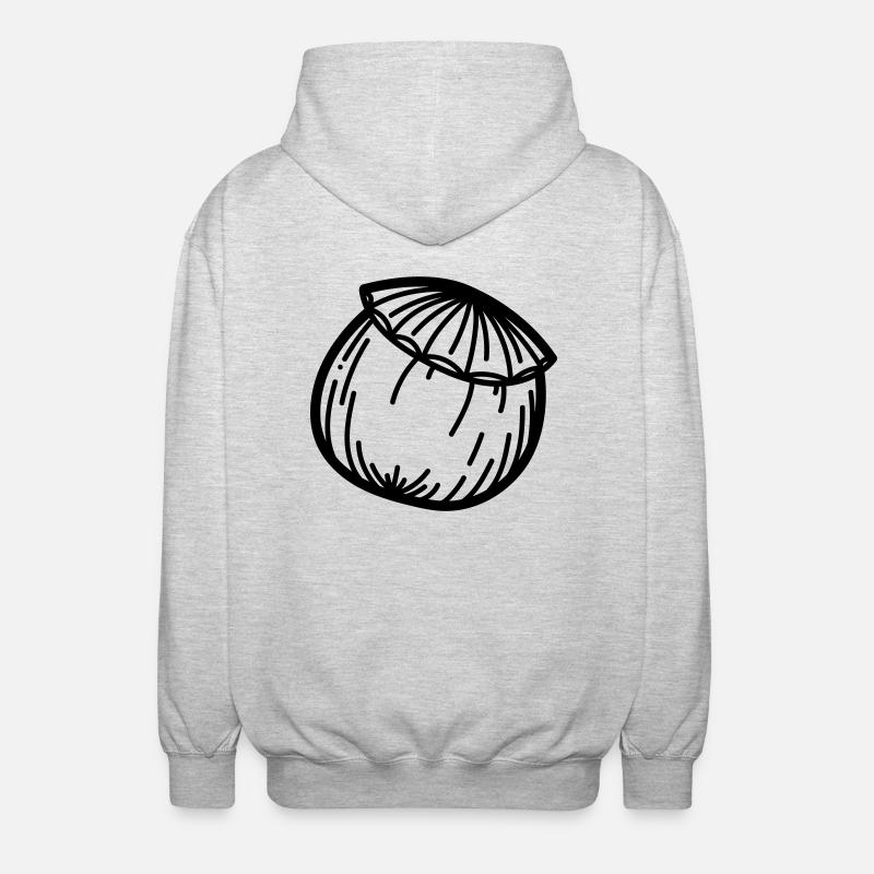 Mohn Blume - Unisex Kapuzenjacke - Hellgrau meliert
