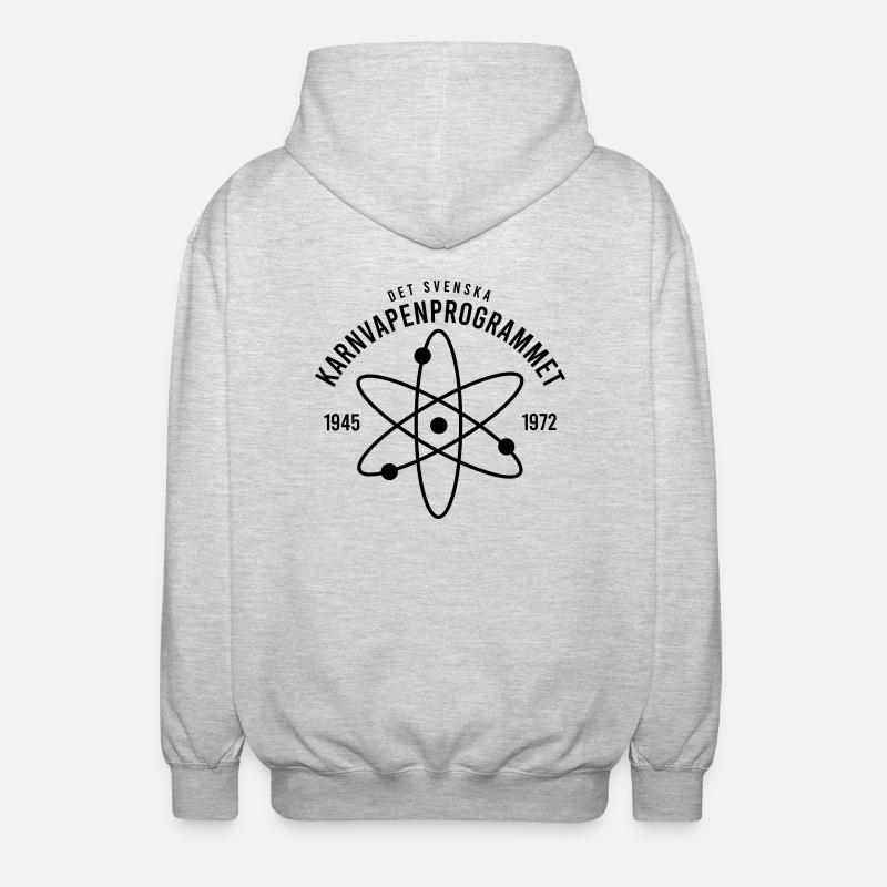 Das schwedische Atomwaffenprogramm - Unisex Kapuzenjacke - Hellgrau meliert