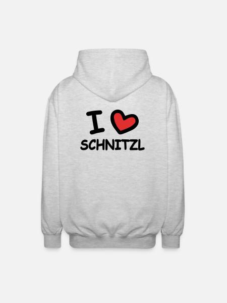 J’adore Schnitzl - Veste à capuche unisexe - gris clair chiné