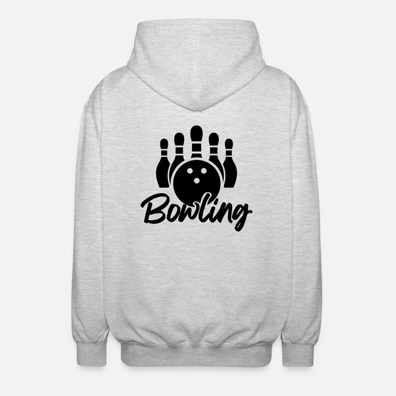 bowling - Veste à capuche unisexe - gris clair chiné