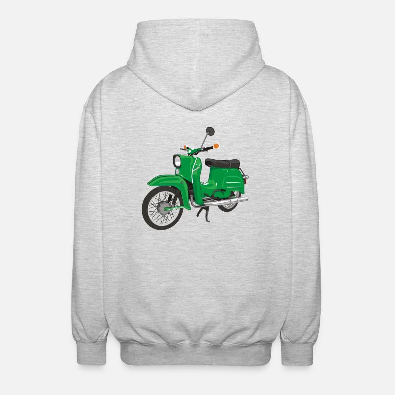Simson Schwalbe - Veste à capuche unisexe - gris clair chiné