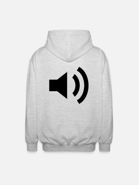 Loudspeaker - Unisex Kapuzenjacke - Hellgrau meliert