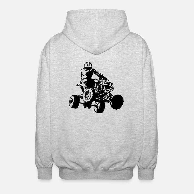 cb39_atv - Veste à capuche unisexe - gris clair chiné