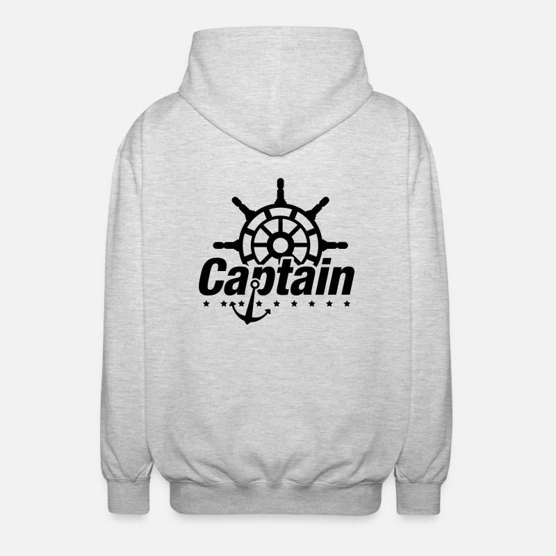 captain_tk1 - Veste à capuche unisexe - gris clair chiné