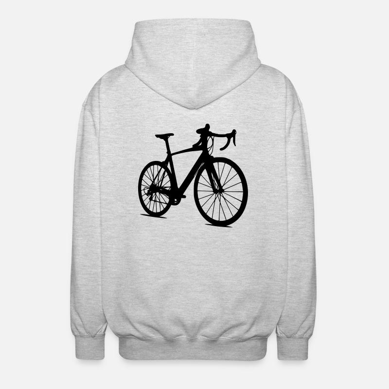 vélo de course - Veste à capuche unisexe - gris clair chiné