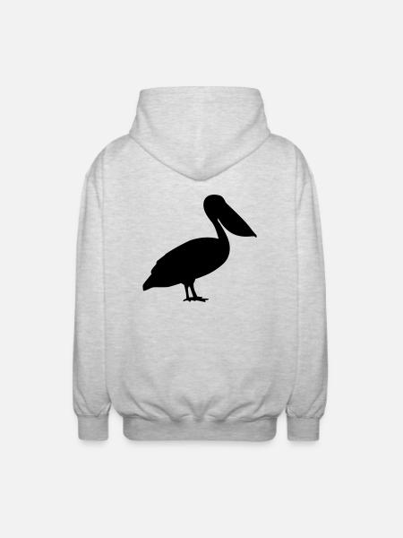 Pélican - Veste à capuche unisexe - gris clair chiné